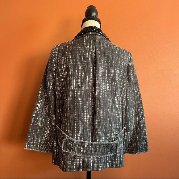J. Crew Collection Contessa Tweed Jacket Blazer Womens Size 8 - Picture 6 of 8